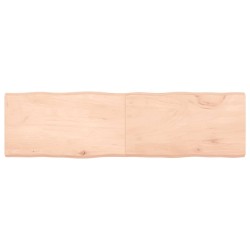 Dessus de table bois massif non traité bordure assortie 