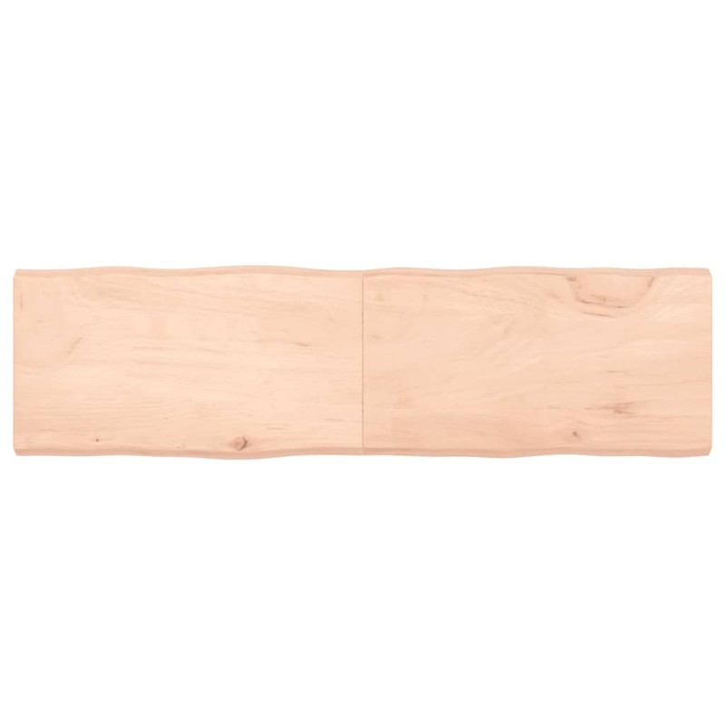 Dessus de table bois massif non traité bordure assortie 