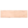 Dessus de table bois massif non traité bordure assortie 