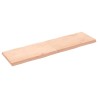 Dessus de table bois massif non traité bordure assortie 