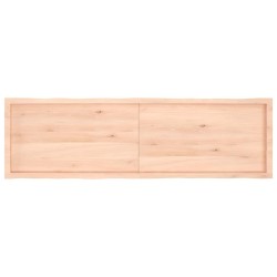 Dessus de table bois massif non traité bordure assortie 