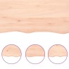 Dessus de table bois massif non traité bordure assortie 