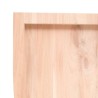 Dessus de table bois massif non traité bordure assortie 