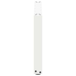 Pieds de table basse en U, 2 pièces, blanc, 70 x (42-43) cm, acier 
