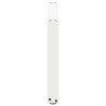 Pieds de table basse en U, 2 pièces, blanc, 70 x (42-43) cm, acier 