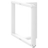 Pieds de table à manger en T, 2 pièces, blanc, 90 x 35 x (72-73) cm, acier 