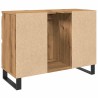 Armoire de lavabo de salle de bain chêne artisanal 65x33x60 cm 