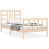 Cadre de lit sans matelas 100x200 cm bois massif de pin 