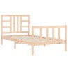 Cadre de lit sans matelas 100x200 cm bois massif de pin 