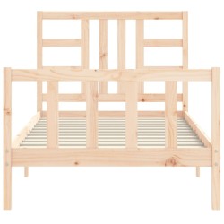 Cadre de lit sans matelas 100x200 cm bois massif de pin 
