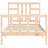 Cadre de lit sans matelas 100x200 cm bois massif de pin 