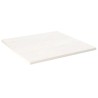 Dessus de table blanc 70x70x2,5 cm bois de pin massif 