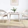 Dessus de table blanc 70x70x2,5 cm bois de pin massif 