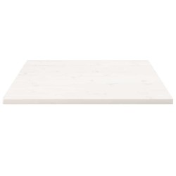 Dessus de table blanc 70x70x2,5 cm bois de pin massif 