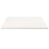 Dessus de table blanc 70x70x2,5 cm bois de pin massif 