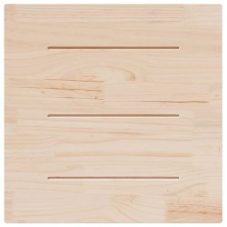 Dessus de table blanc 70x70x2,5 cm bois de pin massif 
