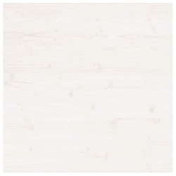 Dessus de table blanc 70x70x2,5 cm bois de pin massif 