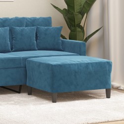 Repose-pied Bleu 70x55x41 cm Velours 