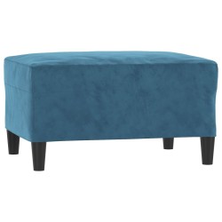 Repose-pied Bleu 70x55x41 cm Velours 