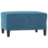 Repose-pied Bleu 70x55x41 cm Velours 