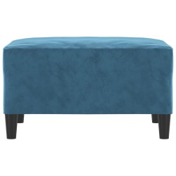 Repose-pied Bleu 70x55x41 cm Velours 