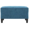 Repose-pied Bleu 70x55x41 cm Velours 