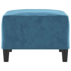 Repose-pied Bleu 70x55x41 cm Velours 