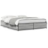 Cadre de lit sans matelas sonoma gris 140x200 cm 