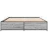 Cadre de lit sans matelas sonoma gris 140x200 cm 