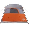 Tente de camping de cabine 4 personnes orange imperméable 