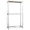 Porte-pneus à 2 niveaux 2 pcs Argenté 110x40x180 cm Acier 