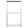 Porte-pneus à 2 niveaux 2 pcs Argenté 110x40x180 cm Acier 