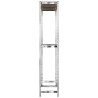 Porte-pneus à 2 niveaux 2 pcs Argenté 110x40x180 cm Acier 