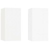Meubles TV 2 pcs Blanc 30,5x30x60 cm Bois d’ingénierie 