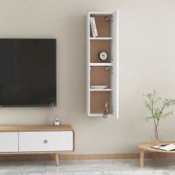 Meubles TV 2 pcs Blanc 30,5x30x60 cm Bois d’ingénierie 