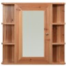 Armoire à miroir de salle de bain Chêne 66x17x63 cm MDF 