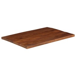 Dessus de table 90x80x3,8 cm rectangulaire bois massif récupéré 