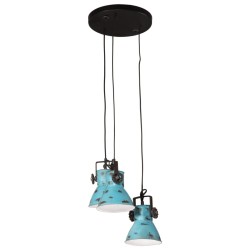 Lampe suspendue 25 W bleu délavé 30x30x100 cm E27 
