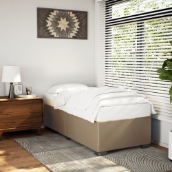 Cadre de lit sans matelas cappuccino 90x190 cm similicuir 