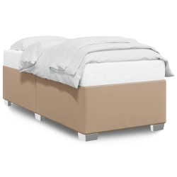 Cadre de lit sans matelas cappuccino 90x190 cm similicuir 