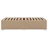 Cadre de lit sans matelas cappuccino 90x190 cm similicuir 