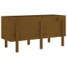 Lit surélevé de jardin brun miel 121x50x57cm bois de pin massif 