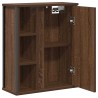 Armoire murale de salle de bain miroir chêne marron 50x21x60 cm 