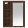 Armoire murale de salle de bain miroir chêne marron 50x21x60 cm 