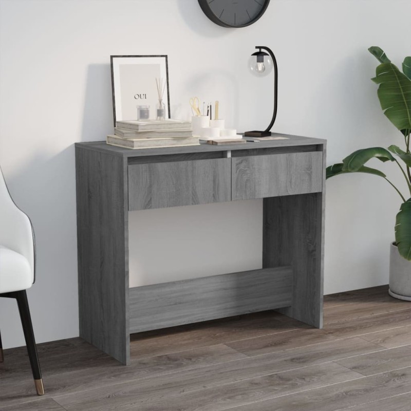 Table console sonoma gris 89x41x76,5 cm bois d'ingénierie Table console sonoma gris 89x41x76,5 cm bois d'ingénierie