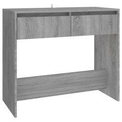 Table console sonoma gris 89x41x76,5 cm bois d'ingénierie 
