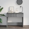Table console sonoma gris 89x41x76,5 cm bois d'ingénierie 