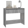 Table console sonoma gris 89x41x76,5 cm bois d'ingénierie 