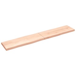 Dessus de table bois massif non traité bordure assortie 