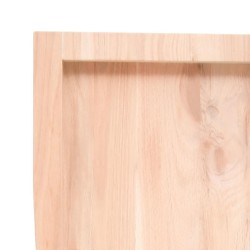 Dessus de table bois massif non traité bordure assortie 